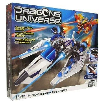 Mega Bloks Dragon Battle - Naikintuvas ir Drakonas