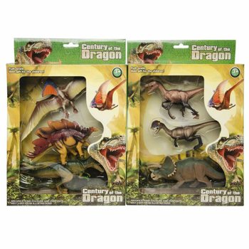 3 DALIŲ DINOZAURŲ ŽAISLINIŲ FIGŪRĖLIŲ RINKINYS - DIDELĖJE DOVANŲ DĖŽUTĖJE (1 vnt.)