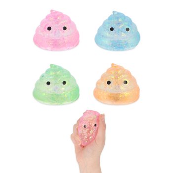 SPAUDŽIAMAS KAKUTIS - SU BLIZGIU SUGAR GEL UŽPILDU - ĮVAIRIOS SPALVOS - DĖŽUTĖJE-EKRANE (12 vnt.)