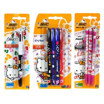 HELLO KITTY BIC RAŠIKLIAI ASORTI KORTELĖJE (12 vnt.)