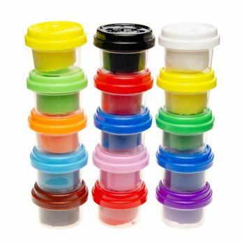 FUN DOUGH - Plastilinas indeliuose (1 pakuotė, 15 vnt.)