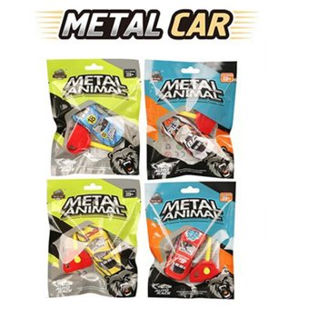 METALINIS AUTOMOBILIS SU PALEIDIMO RAKTU - DOVANŲ MAI&Scaron;ELYJE - MI&Scaron;RIOS SPALVOS (24 vnt.)