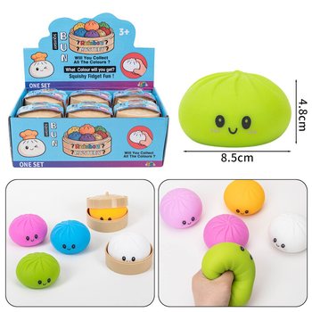 RAGE - Squishy Bun Dumplings DIDELI (8.5 x 8.5 x 4.8 cm) - Viral 2026 Fidget žaislas (12 vnt.)