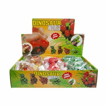Mink&scaron;tas dinozauro kamuoliukas su tinkleliu &bdquo;Squishy Mesh&ldquo; &ndash; ekspozicija (12 vnt.)