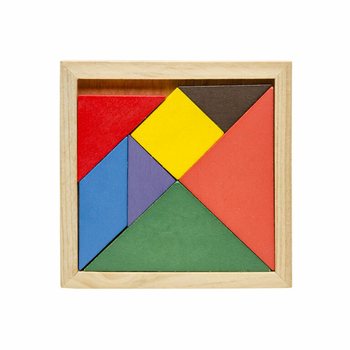 Medinių Tangram dėlionės rinkinys (12 vnt.)