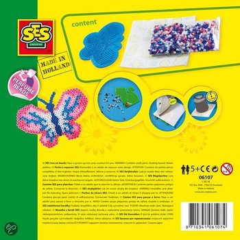 SES Lyginami karoliukai Drugeliai (1 vnt.)