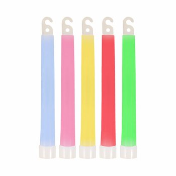 ŠVIEČIANČIOS LAZDELĖS GLOW STICK - 15CM SU VIRVELE - SPALVŲ MIKSAS (25 vnt.)