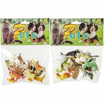 12 dalių Žaislinių Figūrėlių Rinkinys &Scaron;unys ir Katės