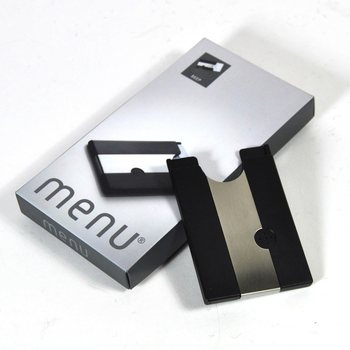 MENU - Kortelių dėklas su pinigų gnybtu ir garsiniu signalu (1 vnt.)