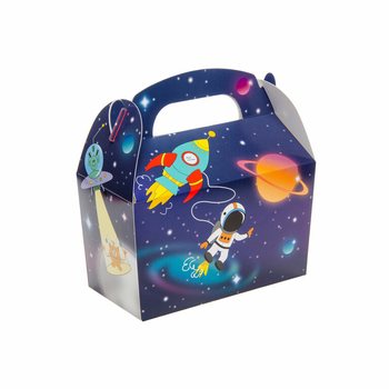 Kosmoso tematikos dovanų dėžutės SPACE 12x12.5x6 cm (12 vnt.)