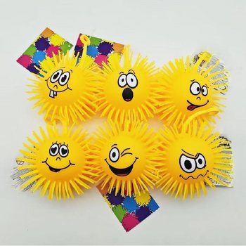 PUFFER KAMUOLIUKAS SU EMOCIJA - 10CM - EKRANE (12 vnt.)