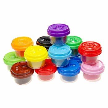 FUN DOUGH - Plastilinas indeliuose (1 pakuotė, 15 vnt.)