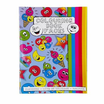 A4 Smiley Spalvinimo Knygelė su Lipdukais (12 Vienetų)