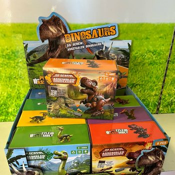 3D Dinozauro Konstravimo Rinkinys Dovanų Dėžutėje - Ekranas (8 vnt.)