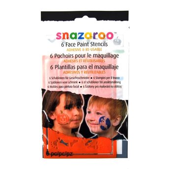 SNAZAROO - 6 Veido Dažymo Trafaretai (12 vnt.)