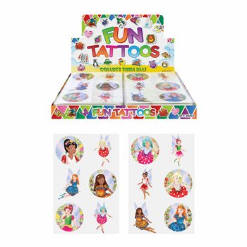 Linksmos tatuiruotės - Fėjų ekranas (96 vnt.)