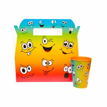 Vaiki&scaron;ka Meniu Dėžutė Smiley - 22,5 x 12 x 9,5 cm (24 vnt.)