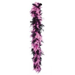 Juoda/Rožinė Boą Princesėms 180 cm (6 vnt.)