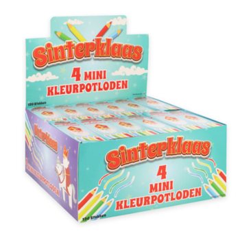 Spalvoti pie&scaron;tukai Sinterklaas (&Scaron;v. Mikalojus) 4 dalių ekrane (120 vnt.)