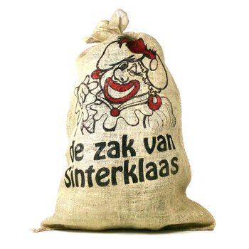 Didelis džiuto maišas Šv. Mikalojui ir Kalėdų Seneliui