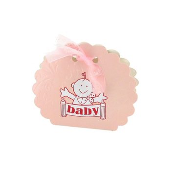 Dovanų Dėžutės Kūdikio Gimimui / Baby Shower - Rožinės (12 vnt.)