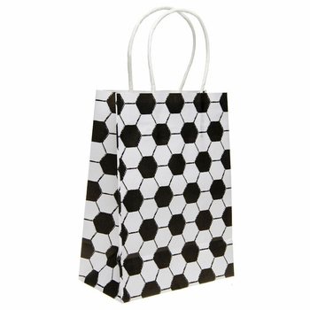 Popieriniai dovanų maišeliai Futbolas 16x9x22 cm (12 vnt.)
