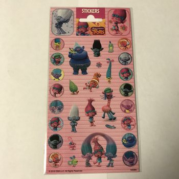 Lipdukų Lapas TROLLS - 20 x 10 cm (10 vnt.)