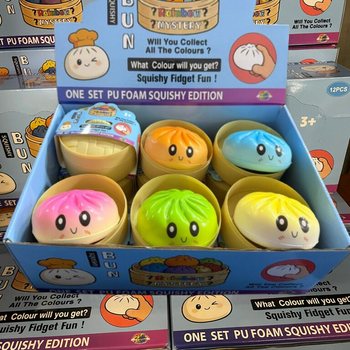 RAGE - Squishy Bun Dumplings DIDELI - ONE SET PU FOAM SQUISHY EDITION (12 vnt.)