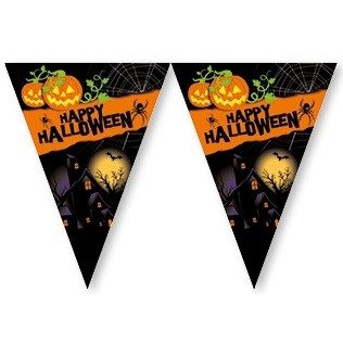 Happy Halloween Vėliavėlių Girlianda - 2,3 Metrai (6 vnt.)
