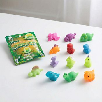 Staigmenų mai&scaron;elis - SQUISHY SPRENDŽIAMI DINOZAURAI (24 vnt.)