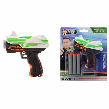 Žaislinis pistoletas &bdquo;Tack Pro Swift I&ldquo; su 6 mink&scaron;tomis kulkomis - 11 cm