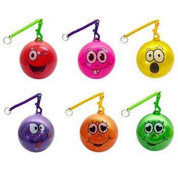 SMILEY KAMUOLYS SU VIRVELE / BUNGEE KAMUOLYS &Oslash;23 cm (10 vnt.)