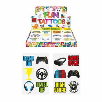 Gamer Fun Tatuiruotės Displaybox (96 lapai)