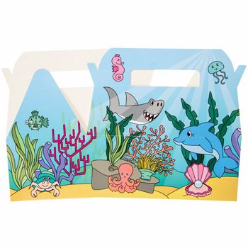 Meniu dėžutė Jūra / Oceanas - 22.5 x 12 x 9.5 cm (24 vnt.)