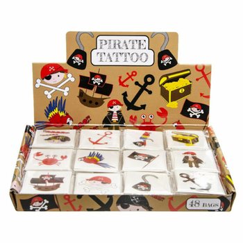 Fun Tattoo's - Piratas (48 pakuotės)