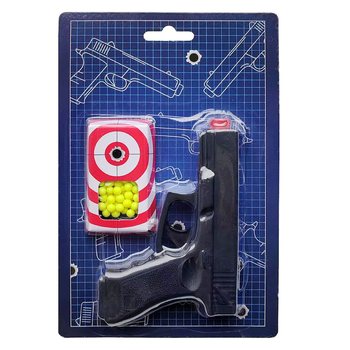Žaislinis pistoletas BB GUN 13cm [ iki 0.08J ] (6 vnt.)