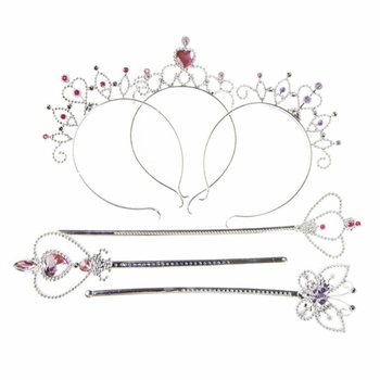 PRINCESĖS LAZDELĖ + TIARA ANT KORTELĖS (12 vnt.)