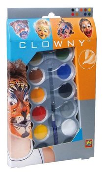 SES Clowny Vandens pagrindo Veido Dažai (10 spalvų) (1 vnt.)