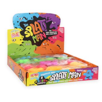 SQUEEZY SPLAT MAN - SPALVŲ MI&Scaron;INYS - EKSPOZICIJOJE (24 vnt.)
