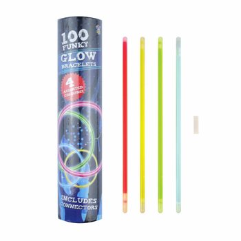 Šviečiančios Apyrankės Glow - 100 vnt. Tūboje