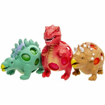 Mink&scaron;tas dinozauro kamuoliukas su tinkleliu &bdquo;Squishy Mesh&ldquo; &ndash; ekspozicija (12 vnt.)