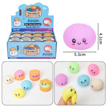 RAGE - Squishy Bun Dumplings MAŽI (5.3x5.3x4.1 cm) - Viral 2026 Fidget Toy (24 vnt.)
