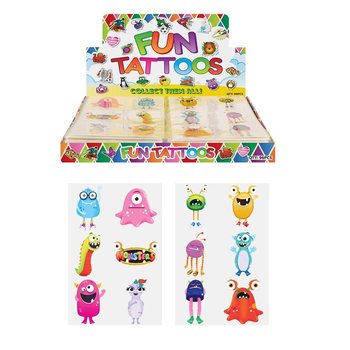 Linksmos tatuiruotės – Modelis: Monstrai (96 vnt.)