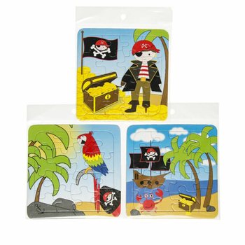 Piratų dėlionių rinkinys - 14 x 14 cm (50 vnt.)
