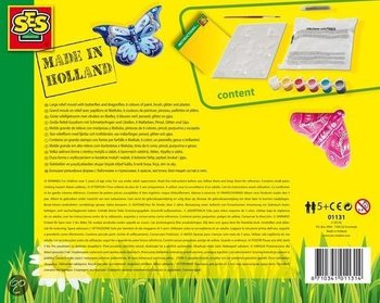 SES Creative Liejimo ir dažymo rinkinys - Drugeliai (1 vnt.)