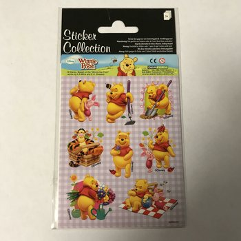 Lipdukų lapai: Disney Mikė Pūkuotukas, 16 x 9 cm (10 vnt.)