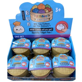 RAGE - Squishy Bun Dumplings DIDELI (8.5 x 8.5 x 4.8 cm) - Viral 2026 Fidget žaislas (12 vnt.)