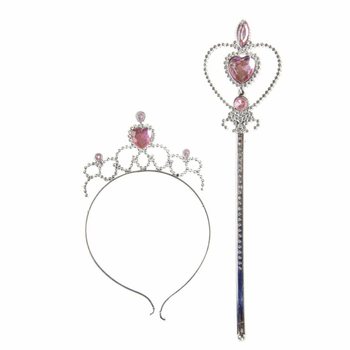 PRINCESĖS LAZDELĖ + TIARA ANT KORTELĖS (12 vnt.)