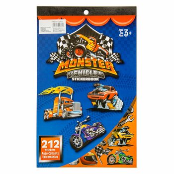 Monster Truck lipdukų knygelė 212 dalių (12 vnt.)