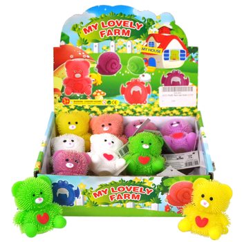 Šviečiantys Puffer Meškiukai Ekspozicijoje (12 vnt.)